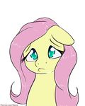  2016 alasou alpha_channel equine eyelashes female fluttershy_(mlp) friendship_is_magic hair horse long_hair looking_at_viewer mammal my_little_pony pink_hair pony portrait pouting simple_background solo teal_eyes transparent_background 