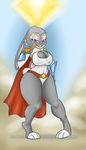  anthro clothed clothing comic cosplay digital_media_(artwork) disney female judy_hopps lagomorph long_ears mammal nukenugget powergirl rabbit zootopia 