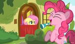  cutie_mark earth_pony equine female feral fluttershy_(mlp) friendship_is_magic fur hair horse long_hair mammal my_little_pony noah-x3 open_mouth outside pegasus pink_hair pinkie_pie_(mlp) pony wings yellow_fur 