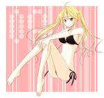  bikini blonde_hair blue_eyes kuraki_shiro legs long_hair no_nose sekirei solo swimsuit tsukiumi twintails 