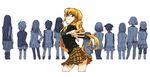  andou_nene bike_shorts blonde_hair blue_eyes everyone from_behind hyakko iizuka_tatsuki kageyama_torako kazamatsuri_touma kobayashi_koma long_hair looking_back makunouchi_ushio maui multiple_girls necktie nikaidou_hitsugi nonomura_ayumi ooba_minato pantyhose plaid plaid_skirt saotome_suzume skirt smile suzugazaki_chie tsubomiya_inori 