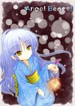  angel_beats! blue_hair fireworks japanese_clothes kimono long_hair nora-toro senkou_hanabi solo sparkler tenshi_(angel_beats!) yellow_eyes yukata 