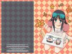  artist_request black_hair blue_eyes blush child_drawing crayon drawing hair_ribbon long_hair ribbon sitting sketchpad solo squiggle toono_akiha toono_shiki tsukihime wallpaper younger 