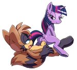  2016 anthro anus coolblue equine erection female feral friendship_is_magic half-closed_eyes horn male mammal my_little_pony on_top penetration penis pussy reverse_cowgirl_position sex tanuki twilight_sparkle_(mlp) unicorn vaginal vaginal_penetration 