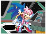  amy_rose anthro breasts clothing coolblue cum cum_drip cum_in_pussy cum_inside dripping female from_behind_position hedgehog male mammal panties penetration pussy sex sonic_(series) sonic_the_hedgehog space underwear 