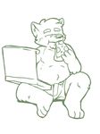  anthro boxers_(clothing) canine clothing cousin_dave food heyitscousindave male mammal pizza sitting slightly_chubby solo tagme underwear wolf 