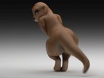  3d_(artwork) animated anthro butt dancing digital_media_(artwork) female half-closed_eyes kazzypoof looking_at_viewer mammal mustelid nude otter seductive simple_background solo thick_thighs wide_hips 