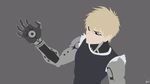  all_male blonde_hair genos gray greenmapple17 male onepunch_man polychromatic robot signed silhouette yellow_eyes 