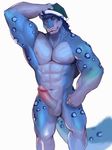  animated anthro armpits balls biceps big_muscles erection feline feral humanoid_penis iceman1984 looking_at_viewer male mammal muscular muscular_male nipples nude penis simple_background solo upscale 