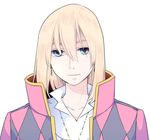  blonde_hair blue_eyes earrings howl_(howl_no_ugoku_shiro) howl_no_ugoku_shiro jewelry kari_(kakko_k) long_hair looking_at_viewer male_focus necklace solo 