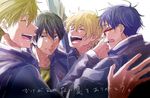  crying free! glasses hazuki_nagisa male_focus multiple_boys nanase_haruka_(free!) ryuugazaki_rei tachibana_makoto 