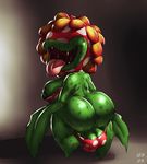  balls big_breasts bikini breasts butt clothing dickgirl flora_fauna humanoid ikiki intersex looking_back mario_bros nintendo nipples petey_piranha piranha_plant plant solo swimsuit tongue tongue_out video_games 