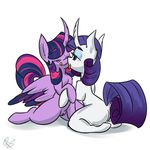  1:1 2016 anus dock duo equine eyes_closed female female/female feral feral_on_feral friendship_is_magic hair half-closed_eyes hi_res horn kneeling mammal multicolored_hair my_little_pony ogaraorcynder purple_hair pussy rarity_(mlp) simple_background spread_legs spreading tongue tongue_out twilight_sparkle_(mlp) unicorn winged_unicorn wings 
