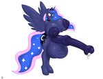  2016 absurd_res animal_genitalia animal_penis anthro anthrofied badgerben balls big_balls big_breasts big_nipples blue_eyes blue_hair breasts cutie_mark dickgirl equine equine_penis eyelashes feathered_wings feathers friendship_is_magic hair hand_on_breast hand_on_penis hi_res hooves horn huge_balls huge_breasts hyper hyper_balls hyper_breasts hyper_penis intersex long_hair mammal medial_ring my_little_pony nipples open_mouth penis precum princess_luna_(mlp) simple_background solo tongue white_background winged_unicorn wings 
