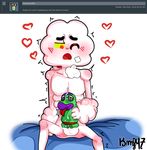  2016 balls blush butt cartoon_network clothing cloud cum cum_inside digital_media_(artwork) erection fluffy fur hair humanoid_penis kmf97 legwear male masturbation moan mr._small not_furry nude one_eye_closed open_mouth penetration penis ponytail puppet red_eyes reptile scalie shaking signature silent_snake simple_background sitting skinny snake socks solo sweat the_amazing_world_of_gumball tongue trembling white_fur 