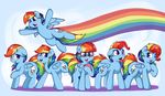  2016 alternate_hairstyle blue_feathers cutie_mark equine eyewear feathered_wings feathers female feral friendship_is_magic fur glasses hair horse impersonation lyricbrony mammal multicolored_hair my_little_pony pegasus pony rainbow_dash_(mlp) rainbow_hair shy tongue tongue_out wings 