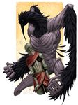  abs avian beak bird corvid crow crow_demon dark_souls demon loupgarou muscular pecs video_games 