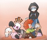  chara_(undertale) clothing gaster jeans pants papyrus_(undertale) robe sans_(undertale) slippers sneakers sweat sweater switchtale thegreatrouge undertale video_games 