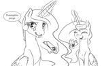  2016 duo english_text equine female feral friendship_is_magic horn mammal my_little_pony princess_celestia_(mlp) princess_luna_(mlp) silfoe text winged_unicorn wings 