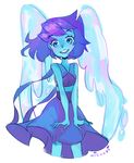  blue_hair blue_skin hydrokinesis lapis_lazuli_(steven_universe) skirt steven_universe water wings 