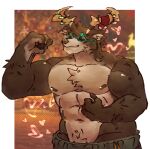 anthro darkdotcom2 deer dolph_(fortnite) epic_games fortnite hi_res male male/male mammal muscular new_world_deer reindeer shirtless_anthro solo