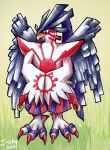  avian beak bird black_hair chronomon chronomon_holy_mode claws digimon feathered_wings feathers looking_at_viewer purification sushy00 wings 