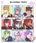 &lt;3 absurd_res ambiguous_gender animal_humanoid blade_(nu:_carnival) blush canid canid_humanoid canine canine_humanoid collar dante_(nu:_carnival) dual_persona duo edmond_(nu:_carnival) eiden_(nu:_carnival) embarrassed exclamation_point garu_(nu:_carnival) head_pat heartbeat hi_res hiddenruvi human humanoid karu_(nu:_carnival) kuya_(nu:_carnival) looking_away male mammal mammal_humanoid not_furry_focus nu:_carnival olivine_(nu:_carnival) quincy_(nu:_carnival) seductive shy smile solo sparkles speech_bubble spiked_collar spikes surprise surprised_expression tail wolf_humanoid yakumo_(nu:_carnival)
