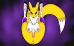  anthro anus breasts canine digimon female fox looking_at_viewer mammal presenting presenting_hindquaters pussy renamon solo yozzmina_the_legendary_dragoon 