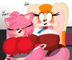 2024 3barts absurd_res accessory amy_rose anthro big_breasts big_ears blush breasts brown_eyes clothing curvy_figure detailed_background dialogue digital_drawing_(artwork) digital_media_(artwork) dress duo english_text eulipotyphlan eyelashes eyes_closed female female/female floppy_ears fur hair hair_accessory hairband hedgehog hi_res hourglass_figure huge_breasts huge_thighs inside lagomorph leporid long_ears mammal mature_anthro mature_female motion_lines multicolored_body multicolored_fur open_mouth open_smile orange_body orange_fur orange_hair panties pink_body pink_fur pink_hair rabbit sega short_hair small_waist smile sonic_the_hedgehog_(series) store tan_body tan_fur text thick_thighs two_tone_body two_tone_fur underwear vanilla_the_rabbit voluptuous white_body white_clothing white_fur white_panties white_underwear wide_hips