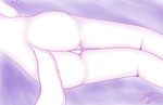  2016 absurd_res anthro butt canine digital_media_(artwork) female fur hi_res lying mammal nude on_side pussy rear_view simple_background sleeping solo tailsoft 