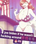 anthro breasts dialogue female hi_res patriotism politics solo united_states_of_america unknown_artist unknown_character unknown_species