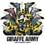  14 2016 animalization dated english_text explosive garara382 giraffe giraffe_hood giraffe_print grenade iyami lightning matsuno_choromatsu matsuno_ichimatsu matsuno_jyushimatsu matsuno_karamatsu matsuno_osomatsu matsuno_todomatsu military_vehicle motor_vehicle osomatsu-kun sleeves_past_fingers sleeves_past_wrists smile tank white_background 