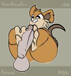1-upclock 2024 3_toes absurd_res ambiguous_gender anthro big_butt big_penis brown_background brown_body brown_fur butt disembodied_penis duo english_text erection feet feet_on_penis foot_fetish foot_play footjob fur generation_1_pokemon genitals grey_body grey_penis grey_skin hi_res human human_on_anthro interspecies long_tail looking_at_genitalia looking_at_penis lying male male/ambiguous mammal nintendo number on_back paws penis pokemon pokemon_(species) raticate sex simple_background soles tail teeth text thick_thighs toes two-footed_footjob watermark