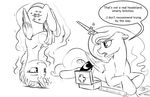  2016 digital_drawing_(artwork) digital_media_(artwork) duo english_text equine feathered_wings feathers female feral friendship_is_magic horn mammal my_little_pony princess_luna_(mlp) silfoe text twilight_sparkle_(mlp) winged_unicorn wings 