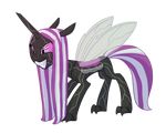  absurd_res arthropod changeling changeling_queen equine fan_character female hair hi_res insect mammal mosquito_changeling multi_colored_sclera multicolored_hair my_little_pony needle ruby_(disambiguation) teeth 
