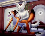  2016 all_fours anthro blush breasts canine digital_media_(artwork) doggystyle duo female fox from_behind_position fur jaxneesen male male/female mammal nipples nude open_mouth penetration sex teeth tongue vaginal vaginal_penetration 