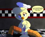 absurd_res animatronic anthro avian beak bird blush bodily_fluids breasts butt chica_(fnaf) chicken clitoris digital_media_(artwork) english_text feathers female five_nights_at_freddy&#039;s galliform gallus_(genus) genital_fluids genitals hi_res lagomorph leporid looking_at_viewer machine mammal nipples notsafeforwanking nude phasianid pussy robot scottgames solo spread_legs spread_pussy spreading text vaginal_fluids wings