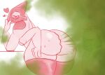 anthro big_butt blush bodily_fluids brap butt duo fart fart_torture farting_on_another farting_on_face female forced gas gassing gassy girly heart_symbol hi_res hydrareality looking_pleasured male male/female pink_body pink_skin sweat sweatdrop sweaty_butt torture