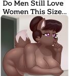 5_fingers absurd_res acstlu anthro bedroom_eyes belly big_breasts big_butt breasts brown_body brown_fur butt canid canine cleavage clothed clothing dipstick_tail do_men_still_love_women_this_size doorway eyelashes female fingers fox fur half-closed_eyes hi_res mammal markings meme mother_(lore) narrowed_eyes parent_(lore) phurah purple_eyes seductive slightly_chubby solo tail tail_markings