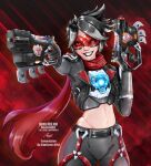  alternate_universe artist_name artist_request black_lips chest_harness commission dark_persona dual_wielding goggles harness highres holding holding_weapon instagram_username mirrorwatch_tracer operative_oxton overwatch overwatch_2 red-tinted_eyewear red_goggles red_scarf scarf signature spiked_hair tagme tinted_eyewear tracer_(overwatch) weapon 