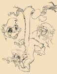 aevsivs animancer haplorhine hi_res mammal monkey prehensile_tail primate sketch tail teeth