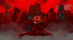  2016 absurd_res blood bone castle chair changeling creepy death descension_(mlp) detailed_background digital_media_(artwork) equine fan_character female fur glowing glowing_eyes grin hair hi_res impalement looking_at_viewer male mammal marsminer melee_weapon membranous_wings mist muscle_tissue my_little_pony open_mouth outside pegasus penetration red_eyes skeleton skull smile table tattered_wings throne torture undead weapon wings 