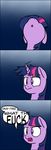  2016 comic dialogue english_text equine female feral friendship_is_magic hair horn looking_up mammal my_little_pony open_mouth purple_eyes reaction_image simple_background solo text twilight_sparkle_(mlp) unicorn victoreach 