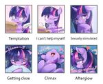  ! &lt;3 2016 aymint biting_pillow blush chest_tuft dialogue english_text equine expressions eyes_closed eyewear female feral friendship_is_magic fur glasses hair half-closed_eyes happy horn levitation looking_at_viewer magic mammal my_little_pony one_eye_closed open_mouth purple_eyes purple_fur saliva shaking smile solo suggestive sweat text tongue tongue_out tuft twilight_sparkle_(mlp) unicorn 
