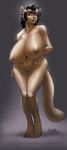  2015 anthro areola big_breasts breasts erect_nipples feline female huge_breasts latex_(character) mammal nipples nude pussy sanny solo 