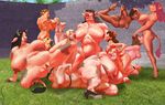  animal_humanoid anthro big_breasts black_hair blonde_hair bound bovine breast_suck breasts brown_hair cow_humanoid cunnilingus dark_skin female female/female group group_sex hair horn huge_breasts human humanoid long_hair mammal nipple_suck nipples nude open_mouth oral orgy overweight pubes pussy red_hair restrained sex short_hair size_difference slightly_chubby sucking suckling synthean thick_thighs tribadism vaginal voluptuous 