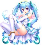 :d angel_wings anklet aqua_bow aqua_ribbon armpits ass awakening_(sennen_sensou_aigis) bangs bare_shoulders blue_hair blush boots bow cameltoe criss-cross_halter cross-laced_clothes dress elbow_gloves frilled_dress frills from_side full_body gloves hair_between_eyes hair_ribbon halo halterneck happy high_heel_boots high_heels impossible_clothes impossible_dress jewelry knees_up lambda_(kusowarota) leg_hug long_hair looking_at_viewer mini_wings miruno_(sennen_sensou_aigis) open_mouth outstretched_arm panties pantyshot pantyshot_(sitting) purple_eyes ribbon sennen_sensou_aigis simple_background sitting smile solo thigh_boots thighhighs thighs twintails underwear v very_long_hair white_background white_dress white_footwear white_gloves white_legwear white_panties wings 