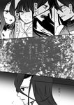  battleship_hime battleship_water_oni character_request comic greyscale horn kantai_collection monochrome multiple_girls nagato_(kantai_collection) paco_(eien_mikan) translation_request 