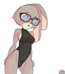  big_breasts breasts buckteeth clothing disney duo edit eyewear female fur glasses grey_fur judy_hopps lagomorph long_ears mammal parent rabbit sirdooblie swimsuit teeth unauthorized_edit zootopia 