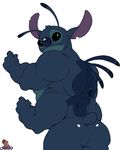  alien anthro butt crazedg disney experiment_(species) lilo_and_stitch male mammal muscular simple_background stitch tagme 